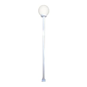 Poste E Luminária Colonial Globo P De Jardim Branco 300cm