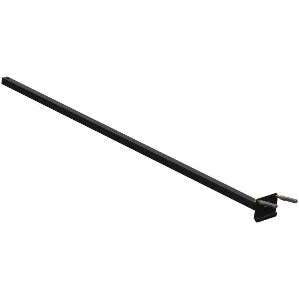 Suporte Refletor Parede Braço Inclinado 100 Cm - Preto