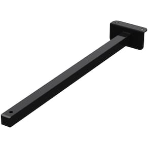 Suporte Refletor Fachada Banner Braço 40 Cm Preto