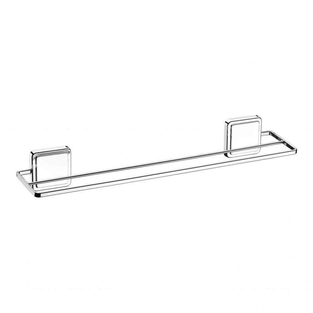 Toalheiro Duplo Fixação Por Adesivo Norbond Porta Toalha Banho 45 Cm Future 184