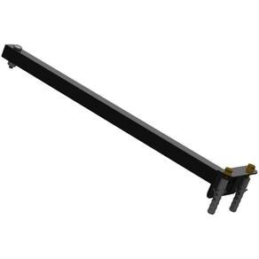 Suporte Refletor Fachada Banner Braço 40 Cm - Preto