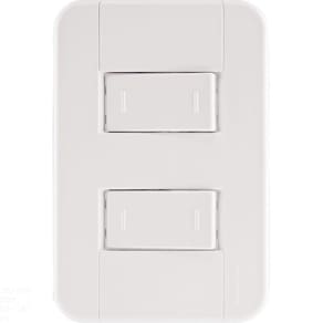 Conjunto 4x2 Com 2 Interruptores Paralelos 10 A 250 V Tramontina Tablet Branco Tramontina