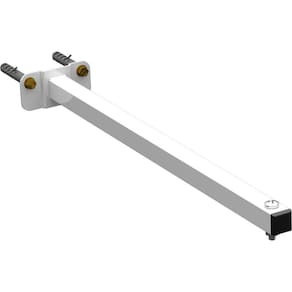 Suporte Refletor Base Reta Braço 40 Cm - Branco
