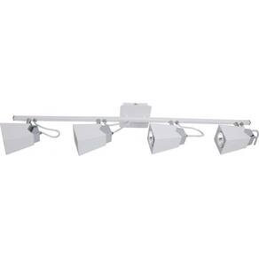 Luminária De Trilho 4 Luzes Super Led 7w Dimerizavel 3000k Cor Da Lâmpada Branco Quente