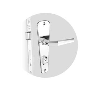 Fechadura Popline 40x53 Cromada - Soprano Externa