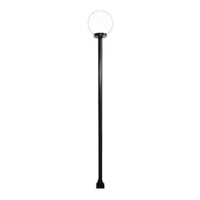 Poste E Luminária Colonial Globo P De Jardim Preto 100cm