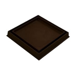 Ralo Invisível Rebaixado Adaptado Caixa Sifonada Marrom 18Cm