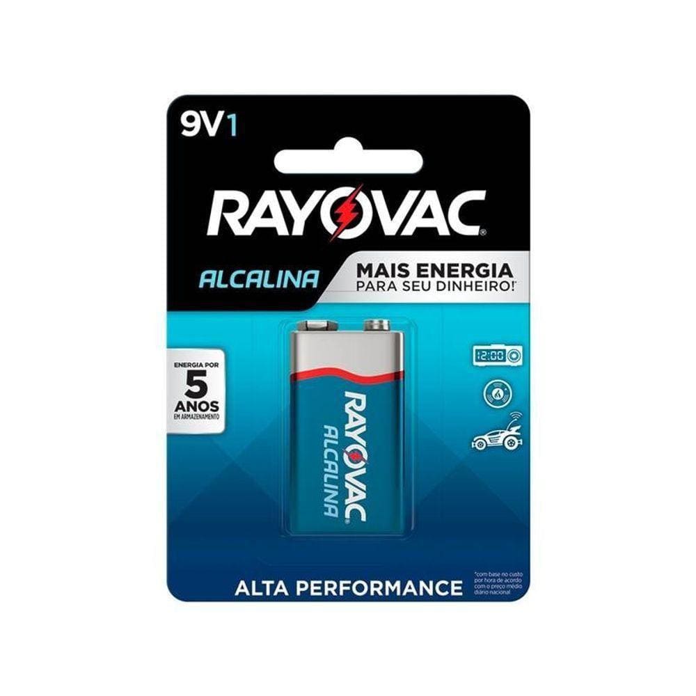 Bateria Alcalina 9v Rayovac Cartela C-1