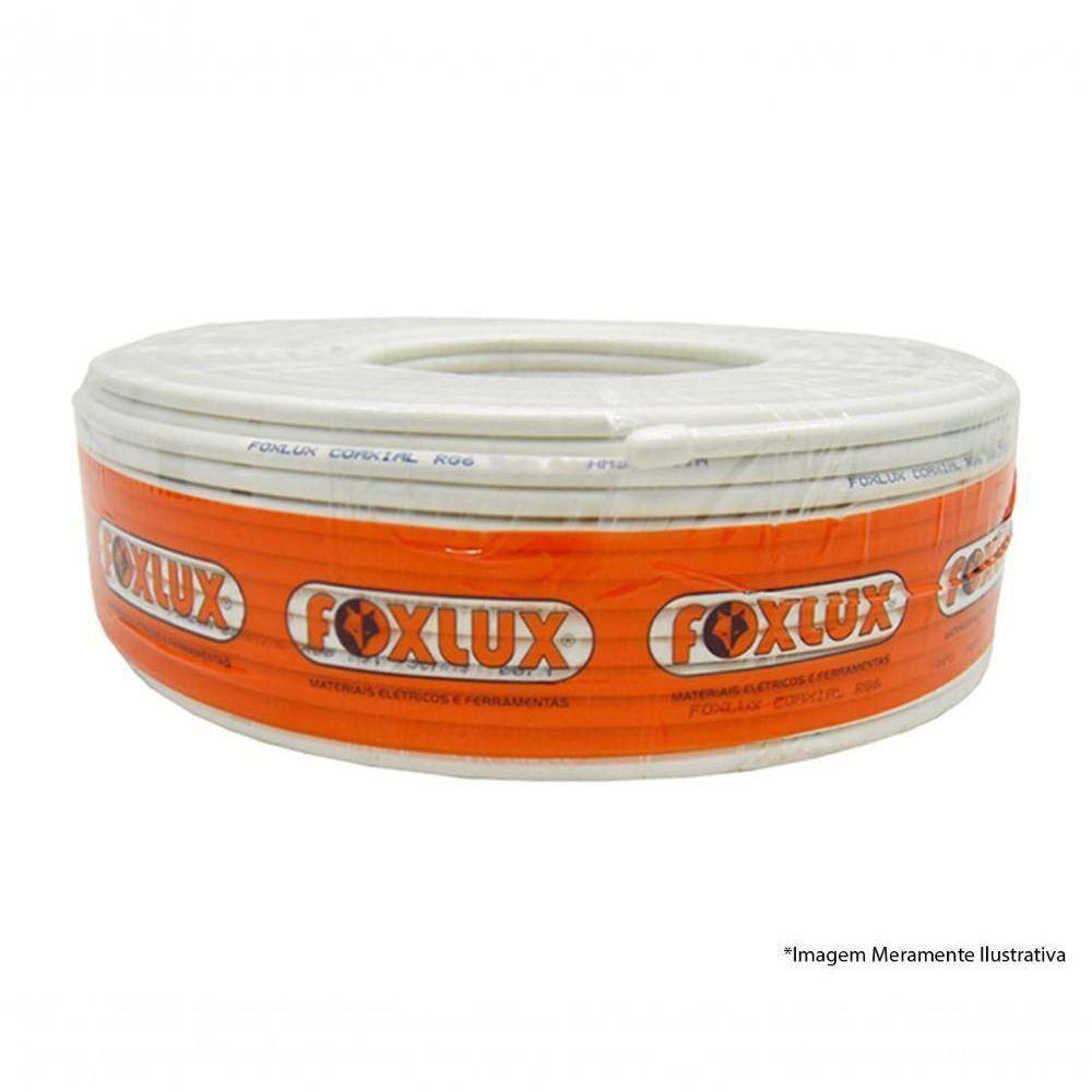 Cabo Coaxial Foxlux Rgc59 47 100Mts Branco