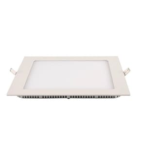Painel Led Embutir 12w 3000k Quadrado Branco - 12w