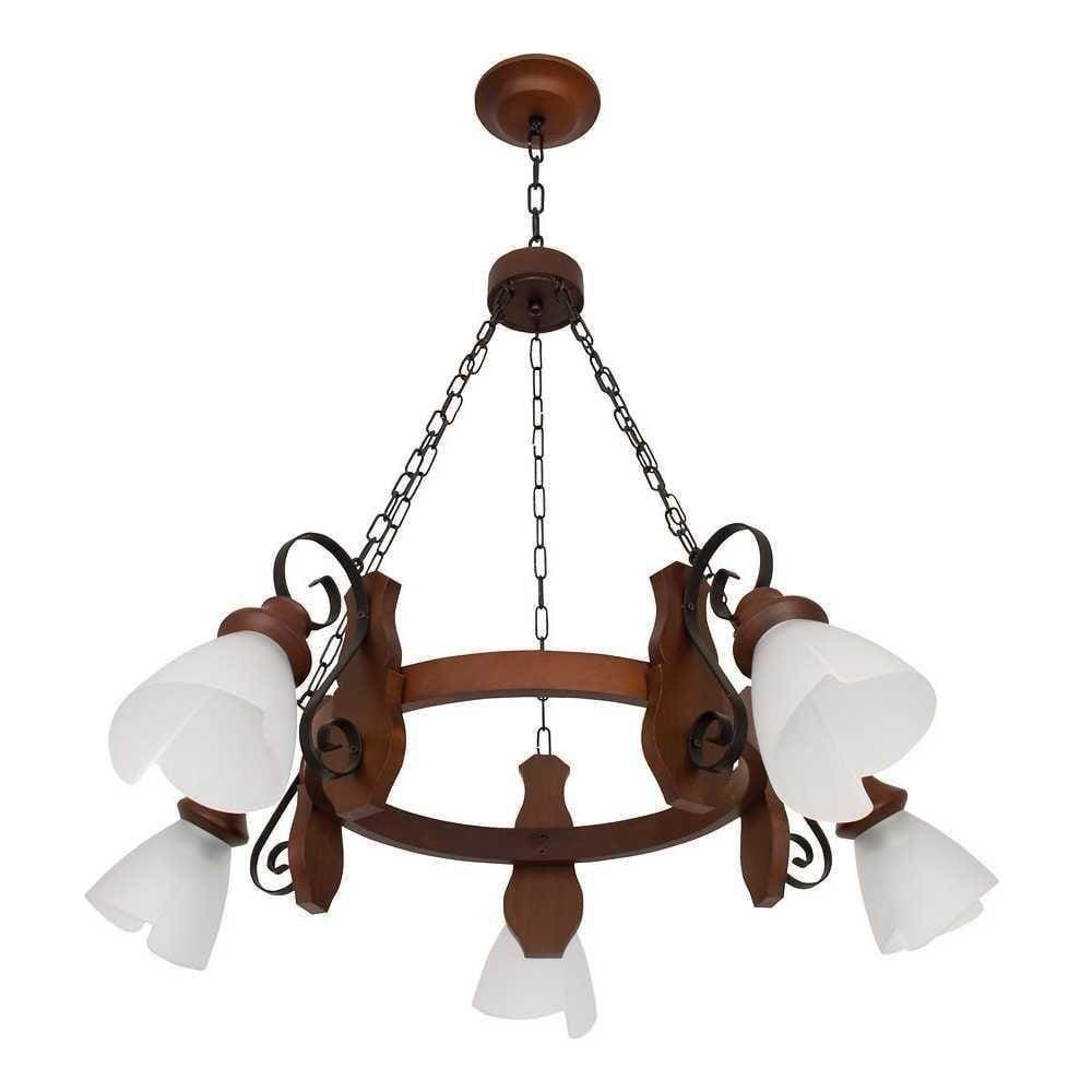 Lustre Country Envelhecido 5 Lâmpadas 945E