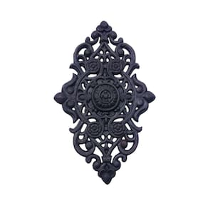 Florão Médio Ornamento Em Ferro Fundido Decoração 41X25Cm
