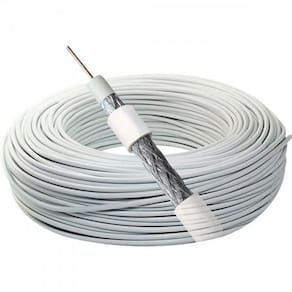Coaxial Rg 59 67% Branco Rolo 100M Megatron