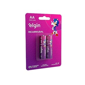 Pilha Recarregável Aa Elgin 2700mah Cartela C-2un - Pç - 2