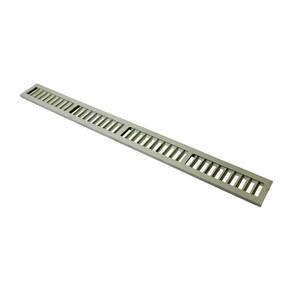 Ralo Grelha Linear Com Caixilho Em Alumínio Bege 20x100cm