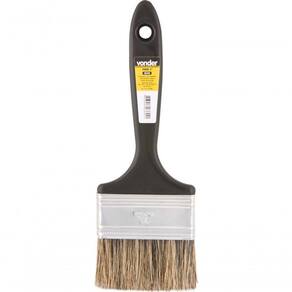 Pincel 2.1/2 Cerdas Gris Cabo Plástico Para Tintas Latéx E