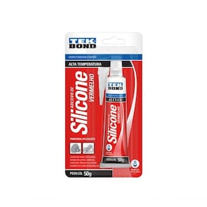 Silicone Tekbond Alta Temperatura Vermelho 050G Blister