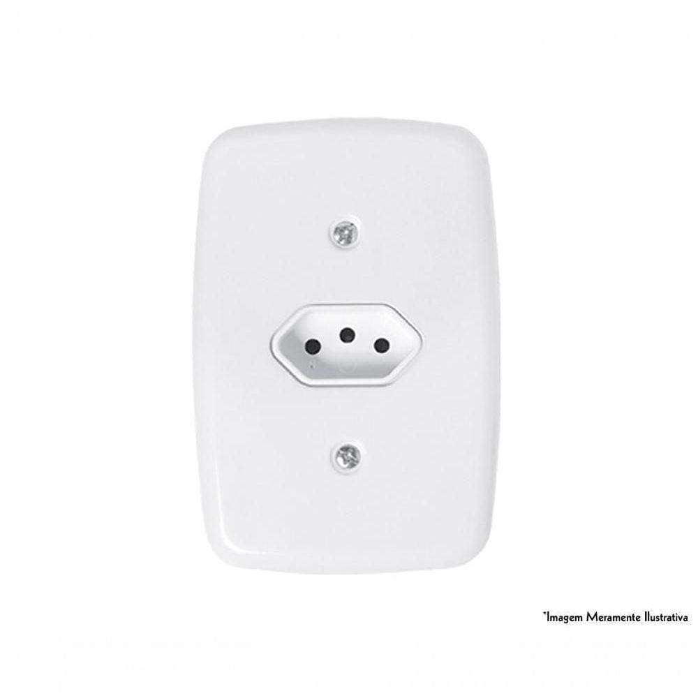 Tomada Ideale Br 2p+t 10a 250v C/pl 3211 C/12pcs