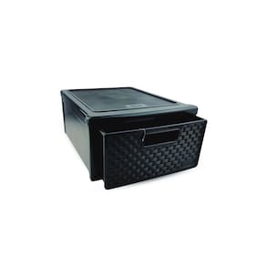 Kit 4 Gaveteiro Modular Empalhável Organizador Multiuso Rattan Plástico Resistente 1 Unidade