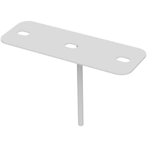 Suporte Refletor Chão Estaca Gramado 45mm - Branco