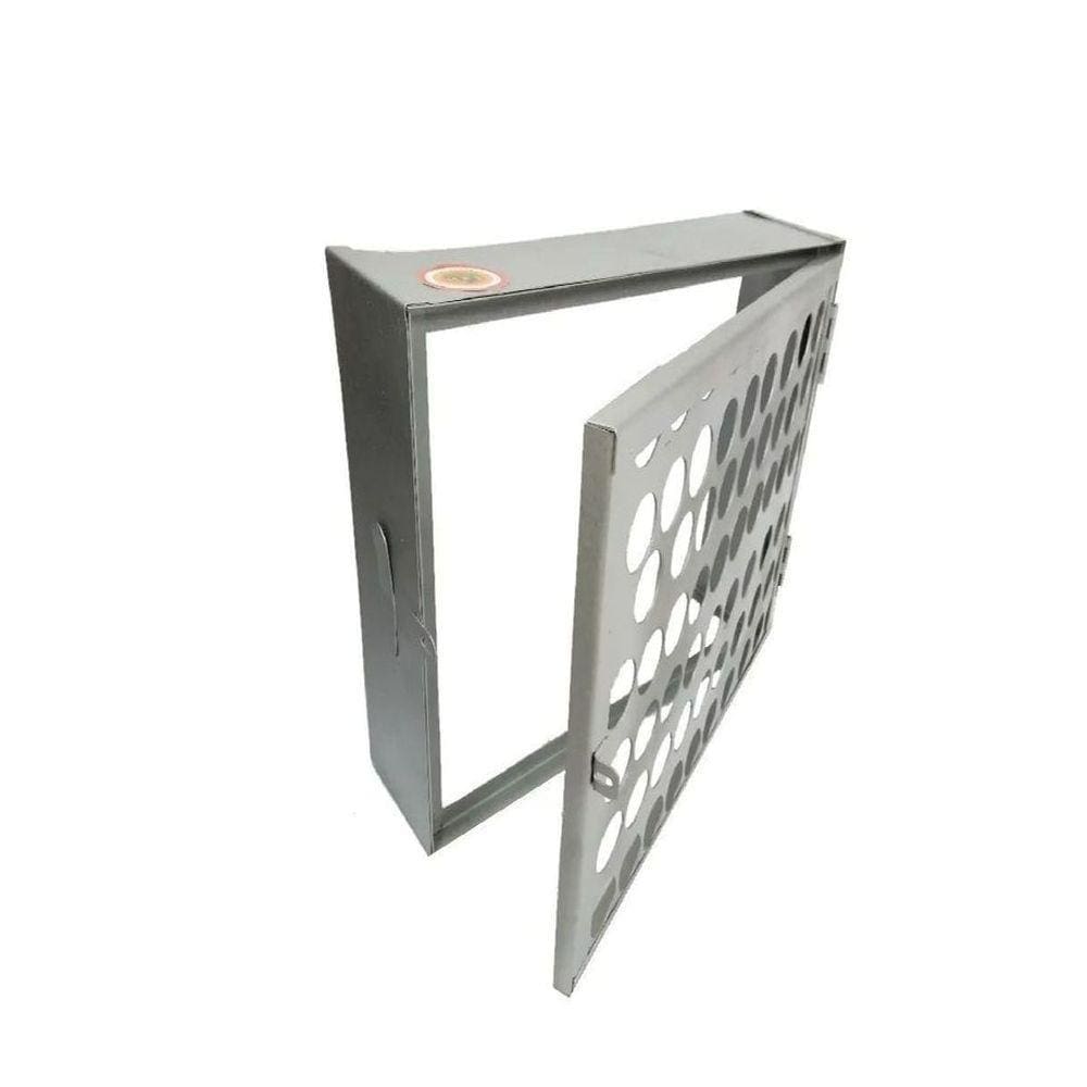 Proteção Hidrômetro Tela Moeda Com Porta Cadeado 30X40Cm