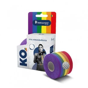 Kit Bandagem Elástica Adesiva Kinesiológica 4 unidade Dellamed
