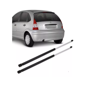 Par De Amortecedor Tampa Traseira Porta Malas Citroen C3 Até 2012