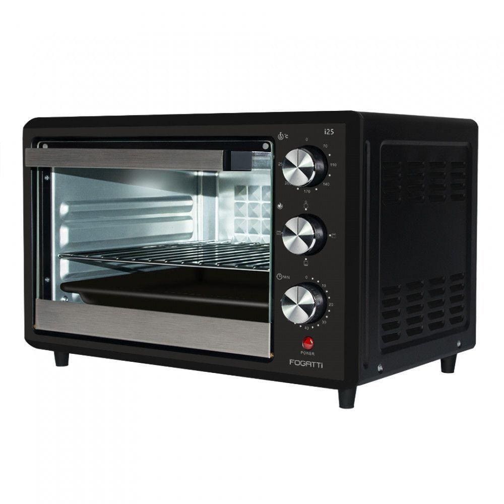 Forno Elétrico De Bancada 25 Litros Fogatti Black I25 Preto 220v