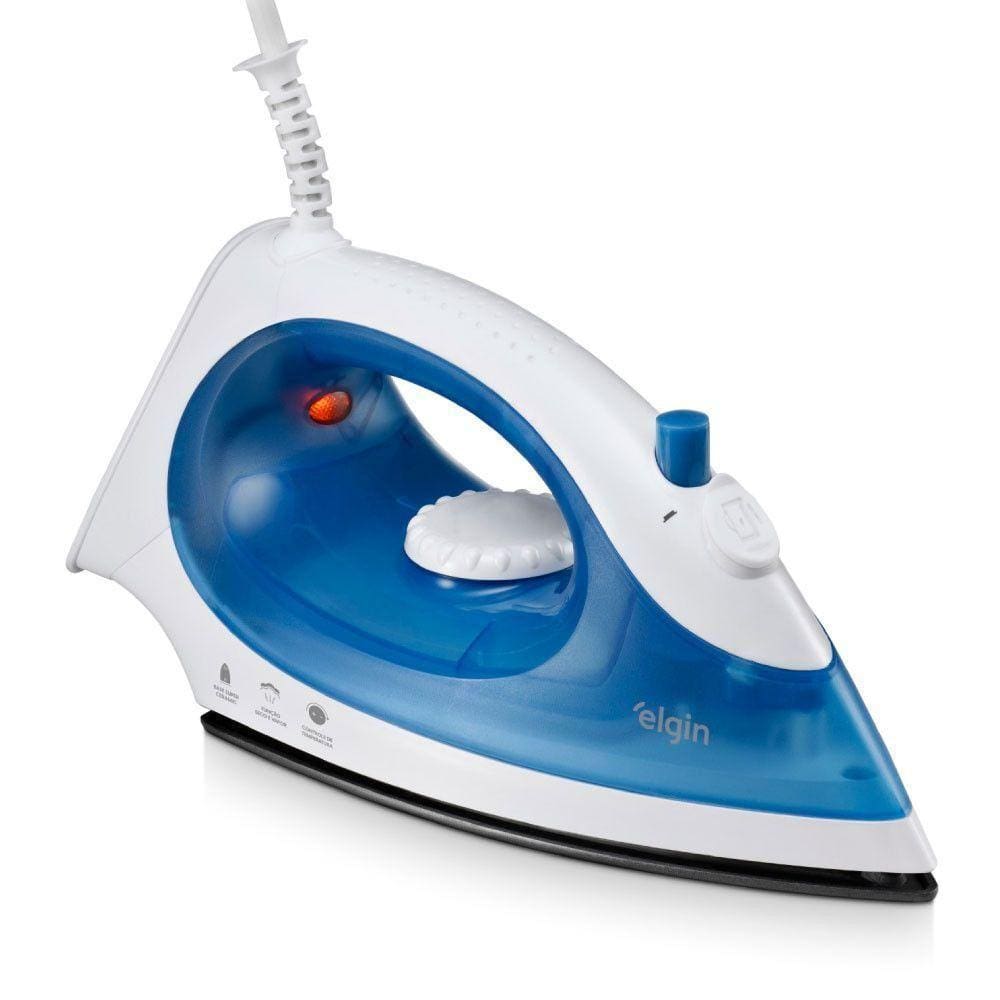 Ferro De Passar Iron Press Branco Com Azul Elgin Branco/azul 220v