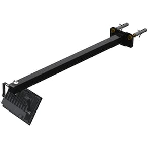 06 Suportes Refletor Base Reta Braço 40 Cm 6 Cjts - Preto