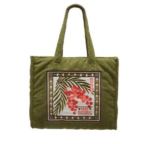 Bolsa Farm Tote Praiana Revoada Tropical Verde