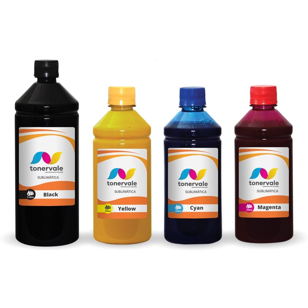 Kit 4 Tinta Sublimatica Para Epson L3150 L3250 T544 2,5 Litros