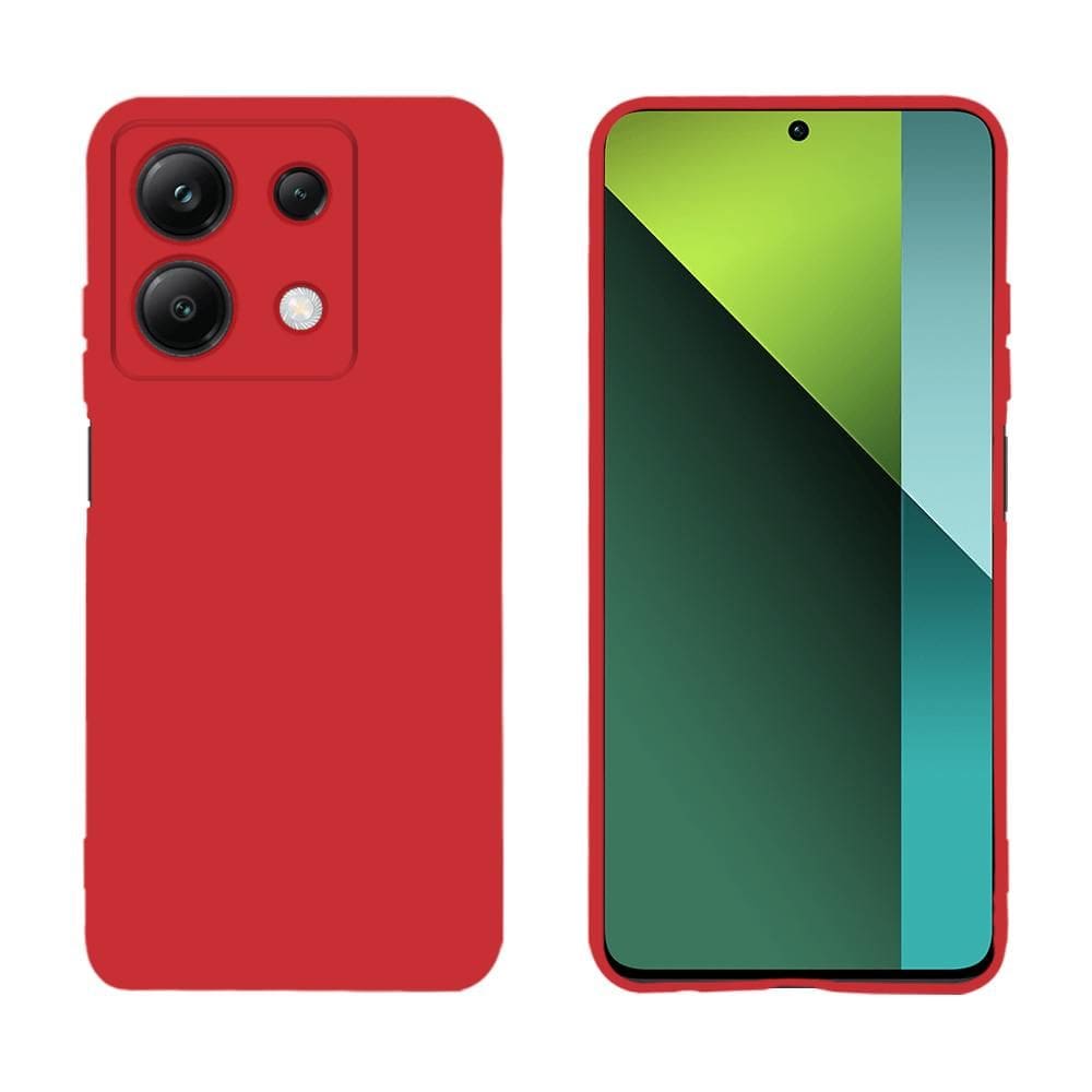 Capa Protetora Para Redmi Note 13 Pro 5G/Poco X6 5G, Vermelho