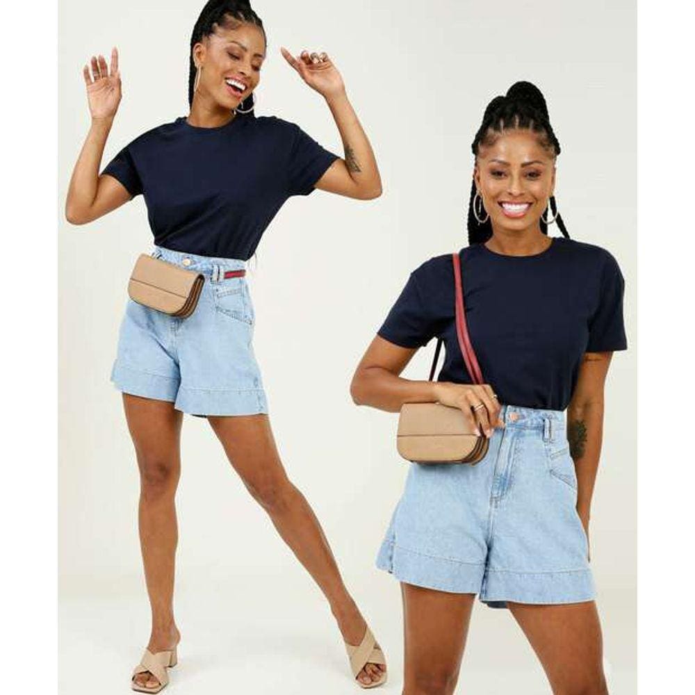 Bolsa tranversal texturizada 3 em um