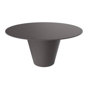Mesa Tampo Polipropileno Fluo Grifit Cinza Mushroom