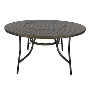 Mesa Redonda Alumínio 150cm com Giratória Central Porto Rico Portinaty Café