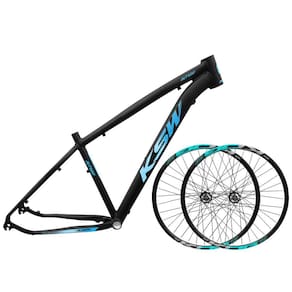 Quadro MTB Aro 29 KSW XLT 100 + Par Roda Aro 29 KOG Rosca