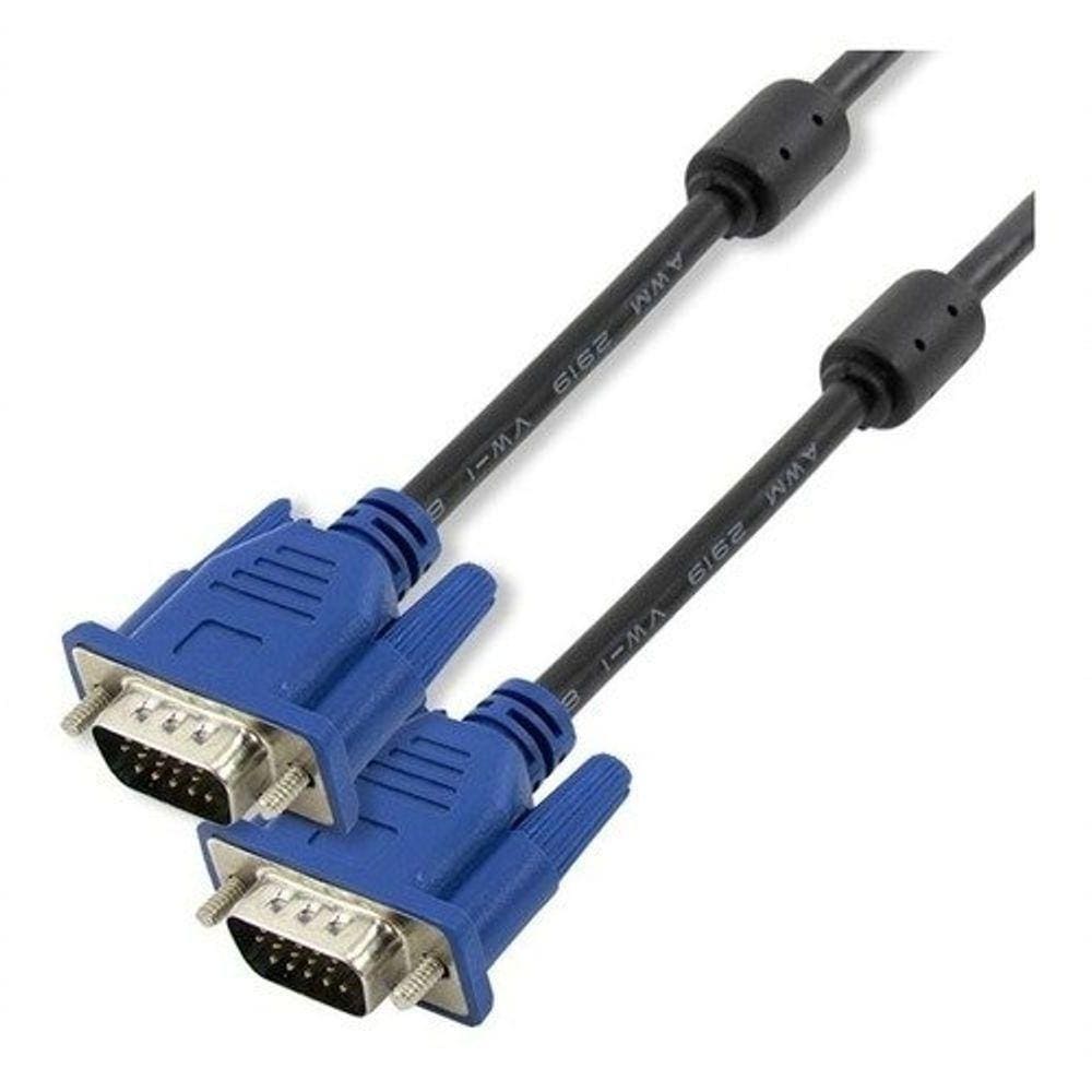 Cabo Vga Db15 Macho + Db15 Macho C-filtro Azul-niquel 1,50mt