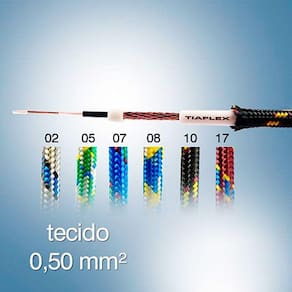 Cabo Guitarra Cobertura Tecido 0.50mm - 100 Metros