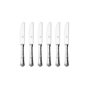 Kit 6 Facas De Mesa Hercules Classico Aço Inox 493-003P