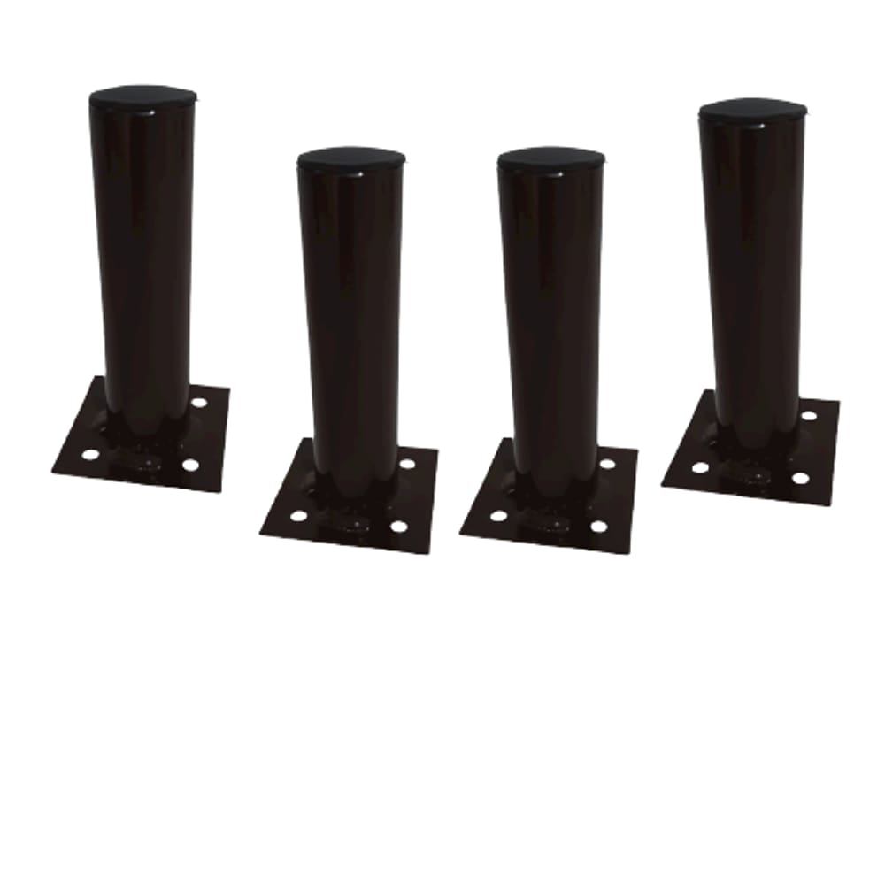 Kit 4 Pe De Ferro Tipo Cannes Hairpin Legs Redondo 12cm Marron Medcombo