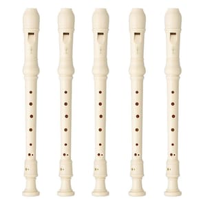 Kit 5 Flautas Doce Soprano Germânica Em C YRS-23 Yamaha