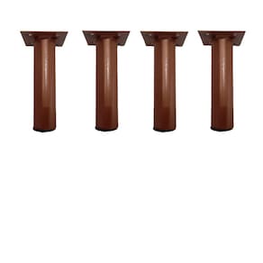Pe De Ferro Tipo Cannes Redondo 12cm Bronze Kit 4 Und Medcombo