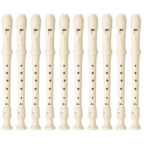 Kit 10 Flautas Doce Soprano Germânica Em C YRS-23 Yamaha