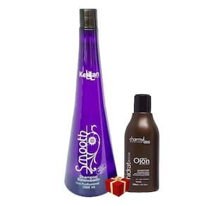 Kellan Smooth Passo 1 Shampoo Profissional 1L +  Shamp