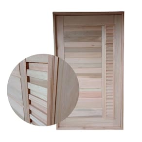 Porta Pivotante Visor Ripado Eucalipto 2,13x1,07