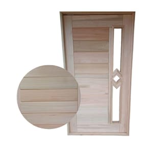 Porta Pivotante Visor Losango Eucalipto 2,13x1,17