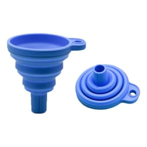 Funil Retratil Dobravel Flexivel Silicone Cozinha Troca Oleo
