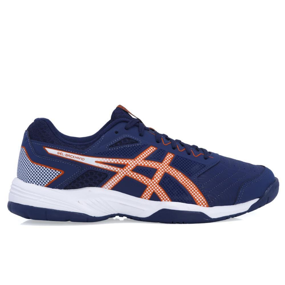 Tênis Asics Gel Backhand Marinho e Laranja