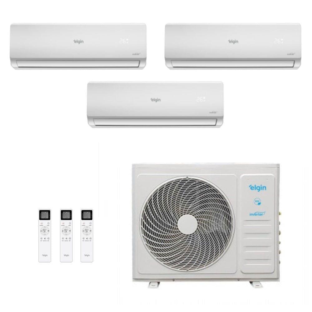 Ar-Condicionado Multi Split Inverter Elgin 27.000 (3x Evap HW 9.000) Quente/Frio 220V